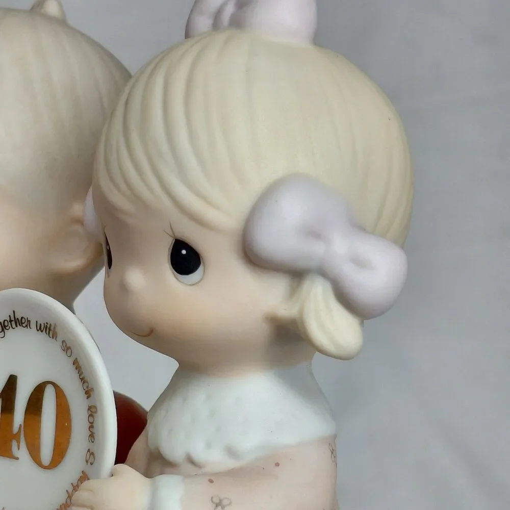 Precious Moments Figurine 40 th Anniversary God Blessed Our Years Together